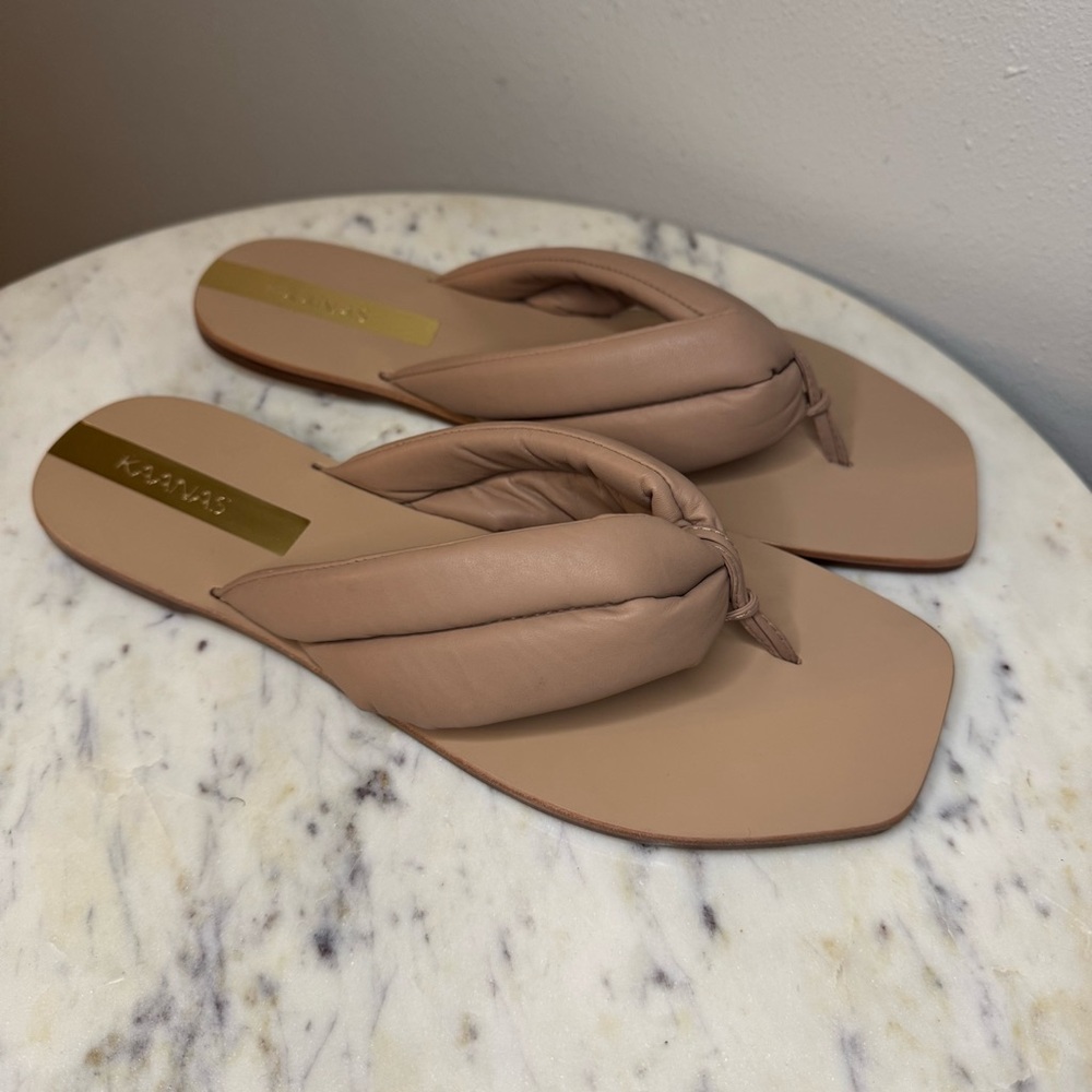 KAANAS Sandals Size 8 nude beige shoes 
New without box